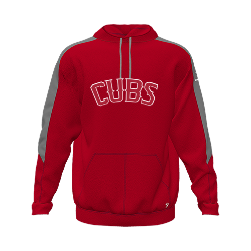 [CUS-DFW-HOOD-FLC-LSL-RED-YXS-LOGO3] Hoodie (Youth XS, Red, Logo 3)