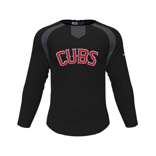 [CUS-DFW-PULL-FLC-CNK-LSL-BLK-YS-LOGO3] Pullover (Youth S, Black, Logo 3)