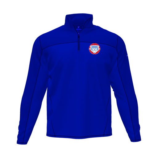 [CUS-DFW-QTRZ-PER-LSL-RYL-AS-LOGO1] Quarter Zip Pullover (Adult S, Royal, Logo 1)