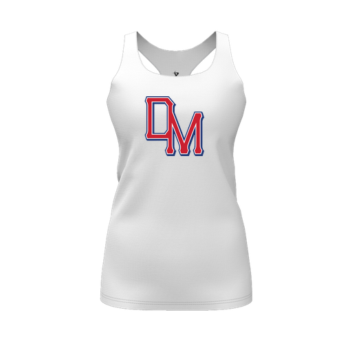 [FT0TRBWH-FYS-LOGO2] Decker Racerback Tank Top (Female Youth S, White, Logo 2)
