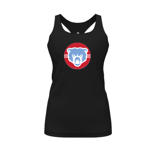 [FT0TRBBK-FYS-LOGO1] Decker Racerback Tank Top (Female Youth S, Black, Logo 1)