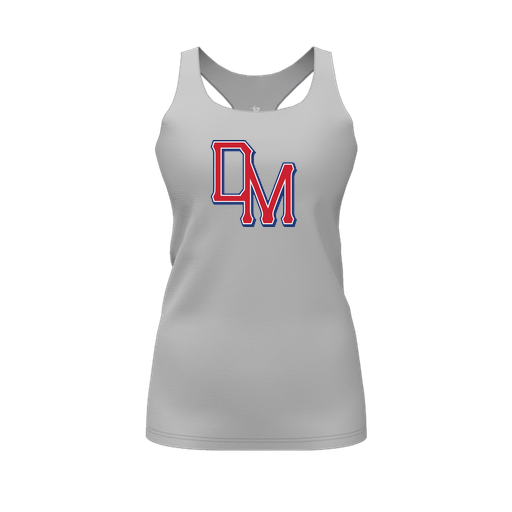 [FT0TRBGY-FYS-LOGO2] Decker Racerback Tank Top (Female Youth S, Gray, Logo 2)