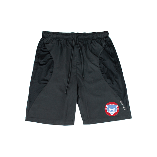 [CUS-DFW-SHOR-PER-CRV-BLK-YXXS-LOGO1] Shorts (Curve Shorts) (Youth XXS, Black, Logo 1)