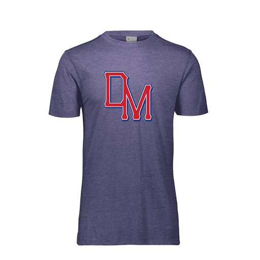 [FTSCUBRY-AS-LOGO2] Decker Men's Tri-Blend T-Shirt - Short Sleeve (Adult S, Royal, Logo 2)