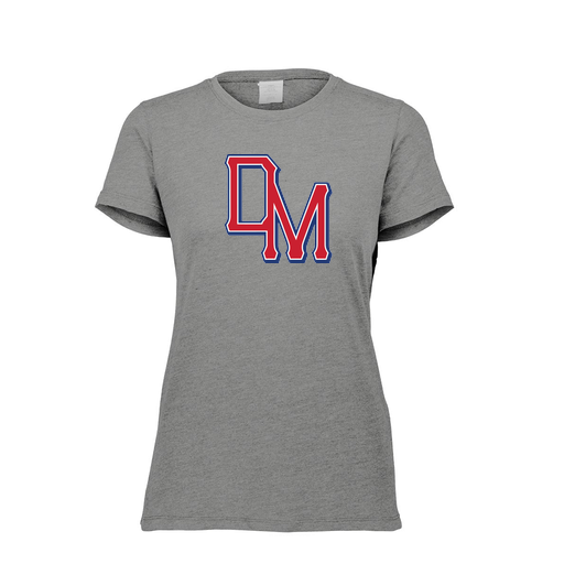 [FTSCUBGY-FAXS-LOGO2] Decker Women's Tri-Blend T-Shirt - Short Sleeve (Female Adult XS, Gray, Logo 2)