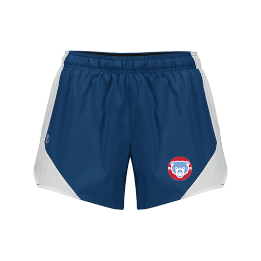[229489.H03.S-LOGO1] Girls Olympus Shorts (Female Youth S, Navy, Logo 1)