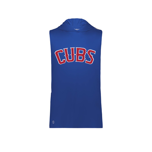 [222590.060.XS-LOGO3] Men's CoolDry Sleeveless Hoodie (Adult XS, Royal, Logo 3)