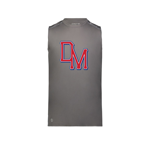 [222593.98D.S-LOGO2] Men's CoolDry TankTop (Adult S, Gray, Logo 2)