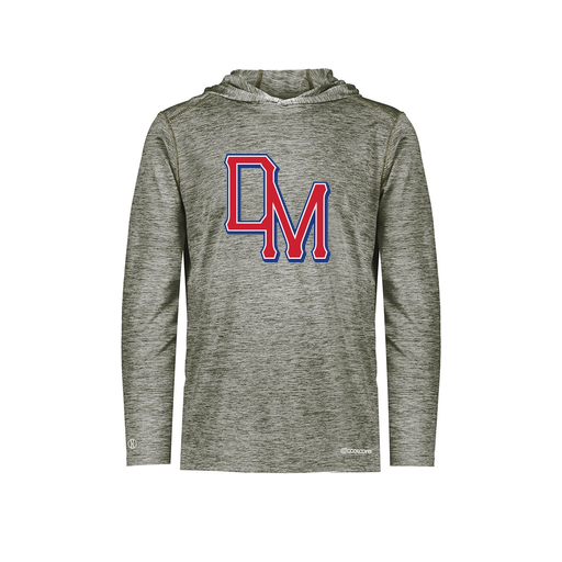 [FOLHCGGY-AS-LOGO2] Decker Men's Charge Hoodie (Adult S, Gray, Logo 2)