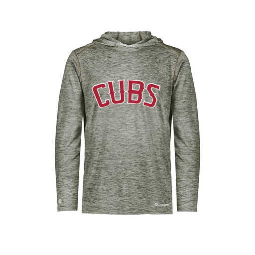 [FOLHCGGY-AS-LOGO3] Decker Men's Charge Hoodie (Adult S, Gray, Logo 3)