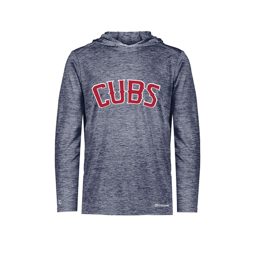 [FOLHCGNV-YS-LOGO3] Decker Youth Charge Hoodie (Youth S, Navy, Logo 3)