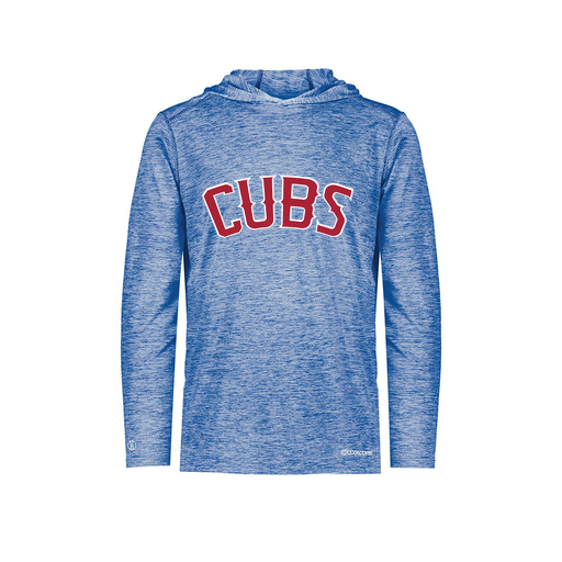 [FOLHCGRY-YS-LOGO3] Decker Youth Charge Hoodie (Youth S, Royal, Logo 3)