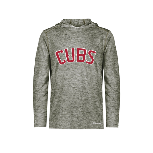 [FOLHCGGY-YS-LOGO3] Decker Youth Charge Hoodie (Youth S, Gray, Logo 3)