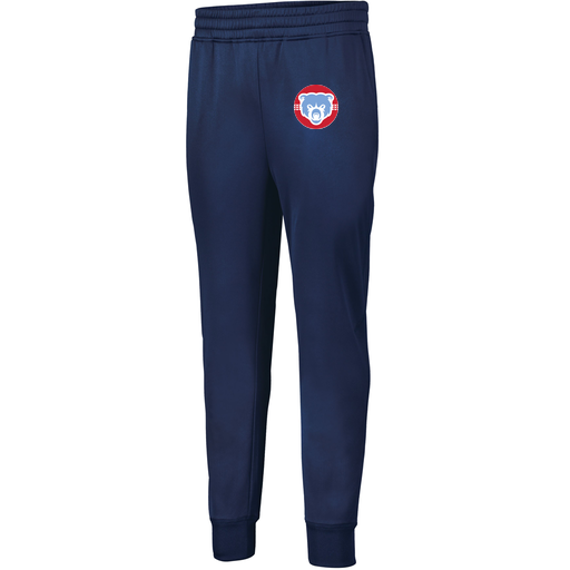 [5566.065.XS-LOGO1] Men's PERFORMANCE FLEECE JOGGER (Adult XS, Navy, Logo 1)