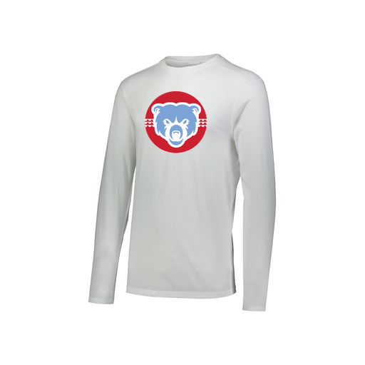 [FTLCUBWH-YS-LOGO1] Decker Youth Tri-Blend T-Shirt - Long Sleeve (Youth S, White, Logo 1)