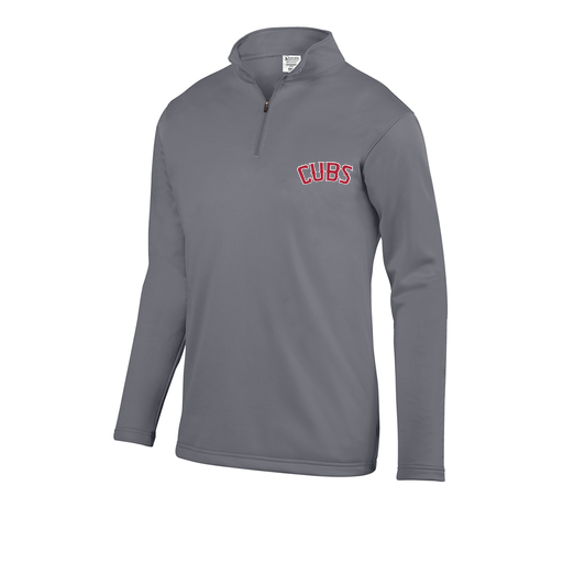 [FOLQFFGY-YS-LOGO3] Decker Youth FlexFleece 1/4 Zip (Youth S, Gray, Logo 3)